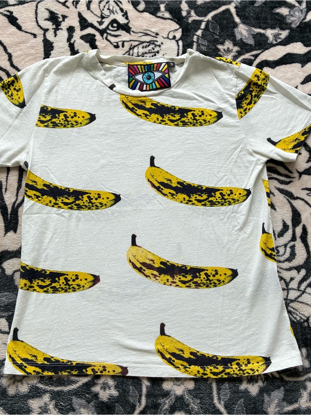 017 - LIBERTINE SPRING 2018 COLLECTION VELVET UNDERGROUND WARHOL BANANA T SHIRT